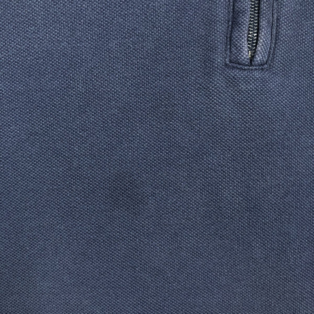Ralph Lauren POLO by Ralph Lauren Half-Zip Sweatshirt, Men's Size L cotton navy blue type Vintage Second Hand
