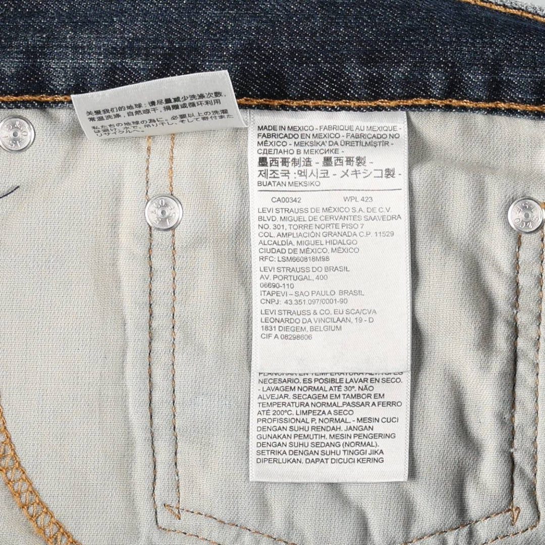 Levi's 559 straight denim pants for men, size W36 cotton blue type Vintage Second Hand