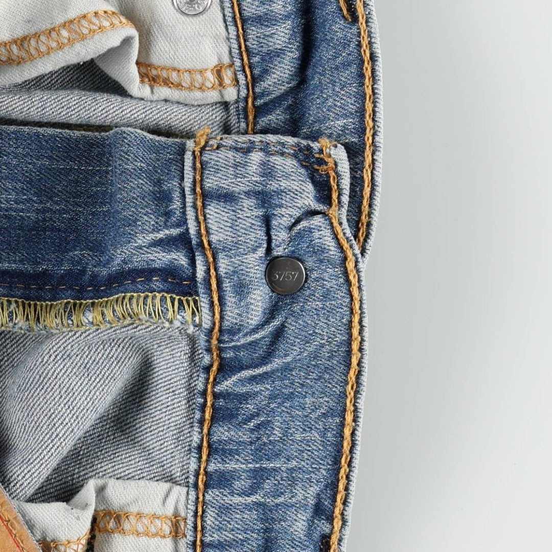 Levi's 569 straight denim pants for men, size W34 cotton blue type Vintage Second Hand