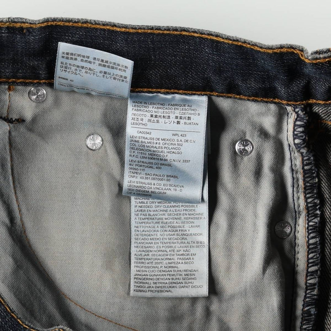 Levi's 559 straight denim pants for men, size W34 cotton navy blue type Vintage Second Hand