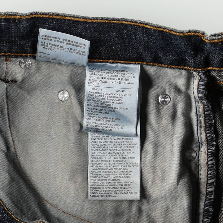 Levi's 559 straight denim pants for men, size W34 cotton navy blue type Vintage Second Hand