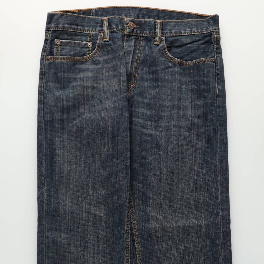 Levi's 559 straight denim pants for men, size W34 cotton navy blue type Vintage Second Hand