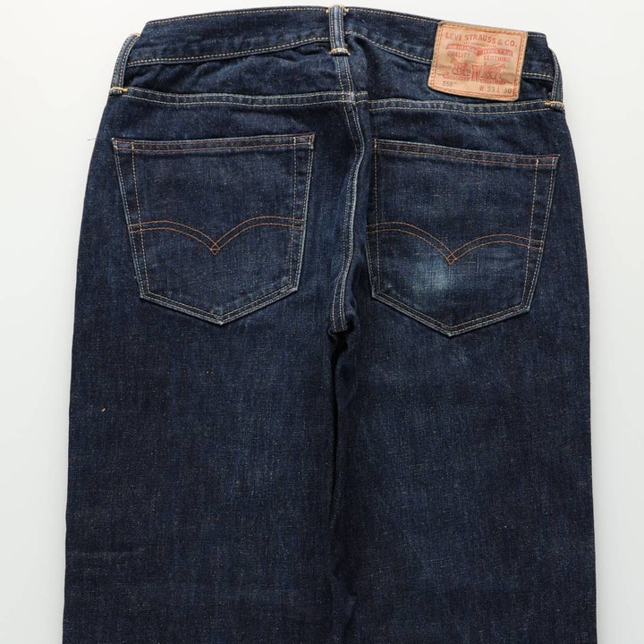 Levi's 559 RELAXED STRAIGHT straight denim pants for men, equivalent to w32 cotton Navy blue Vintage Second Hand