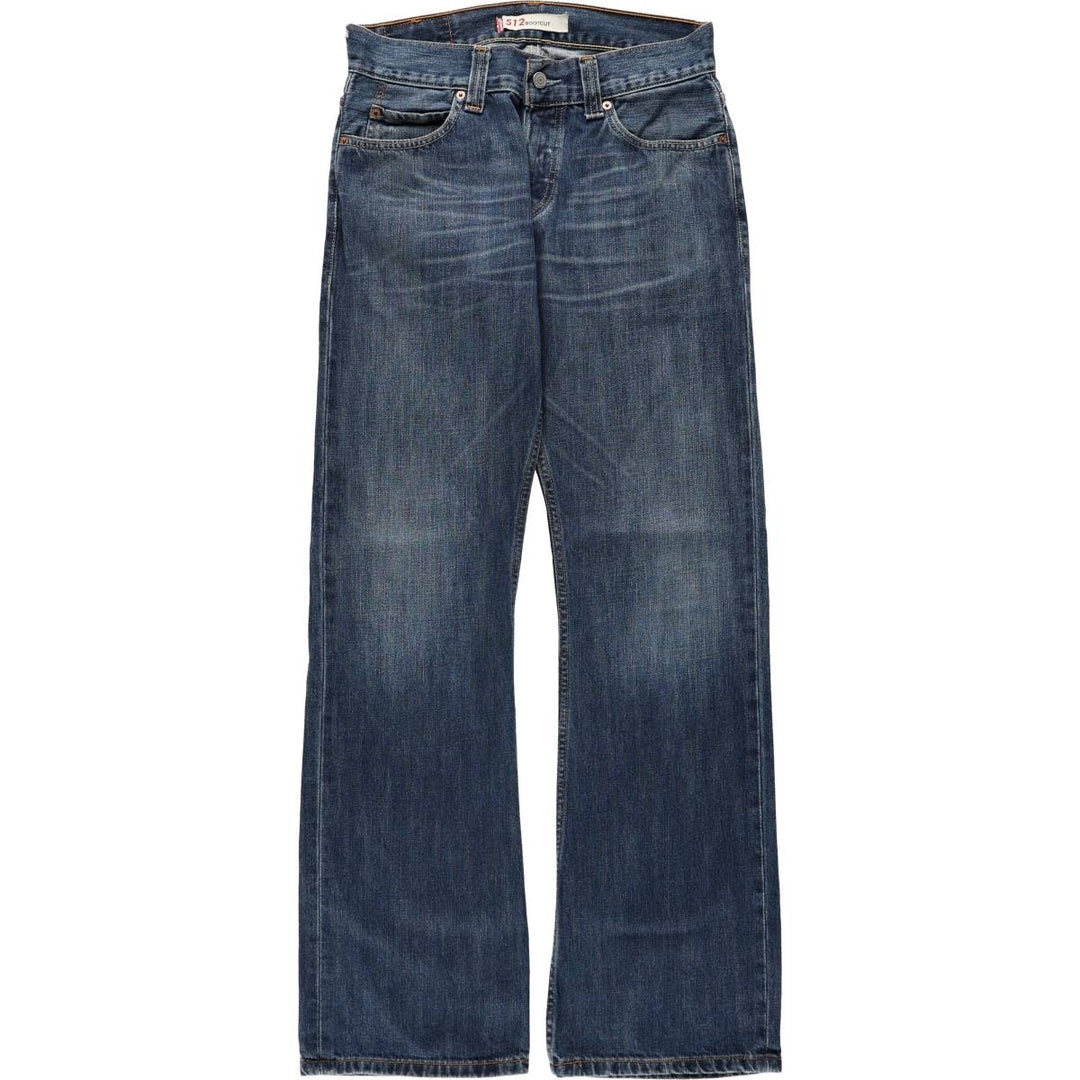 Levi's 512 BOOTCUT Euro Model Bootcut Denim Pants, Men's Size W31 (approx.) cotton blue type Vintage Second Hand