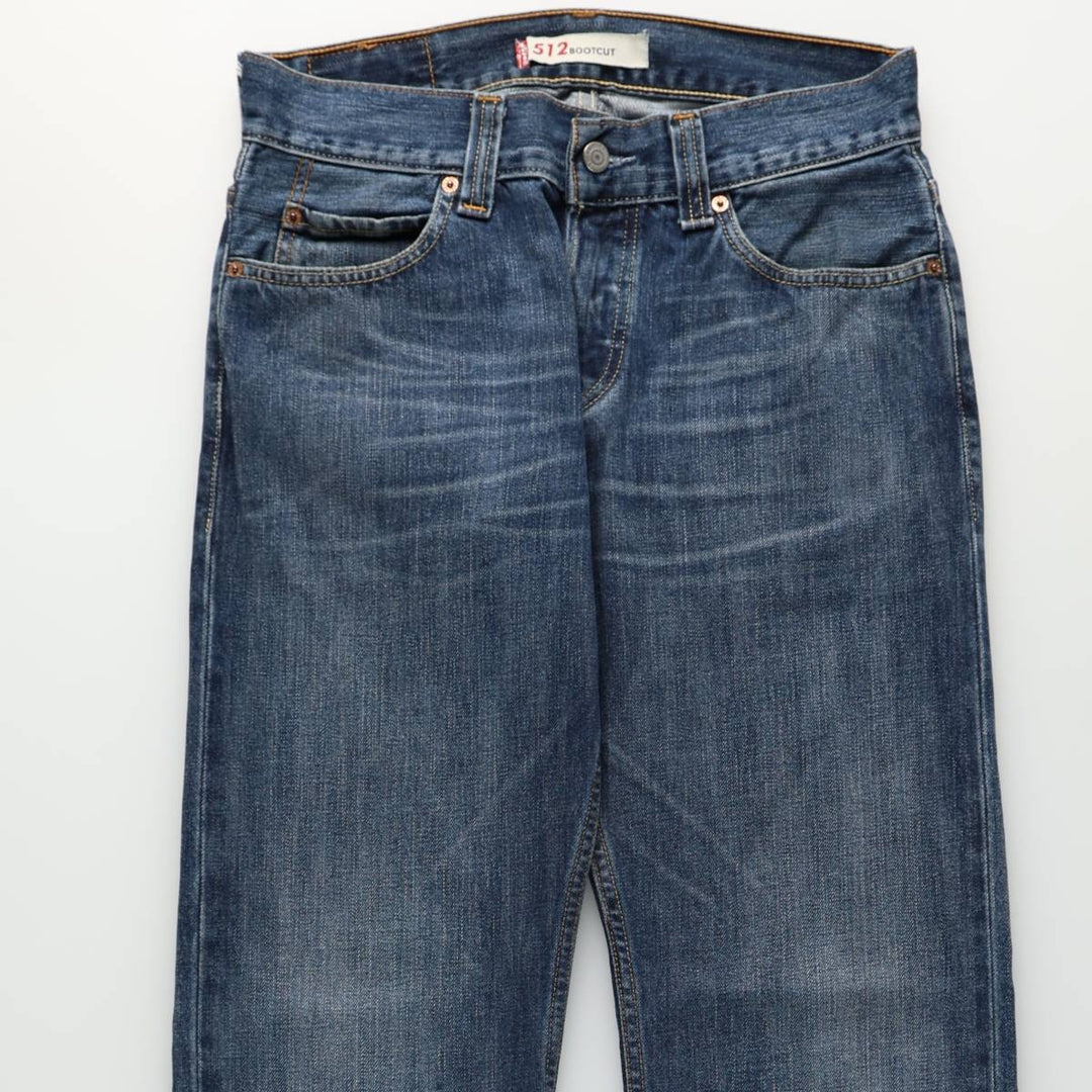 Levi's 512 BOOTCUT Euro Model Bootcut Denim Pants, Men's Size W31 (approx.) cotton blue type Vintage Second Hand