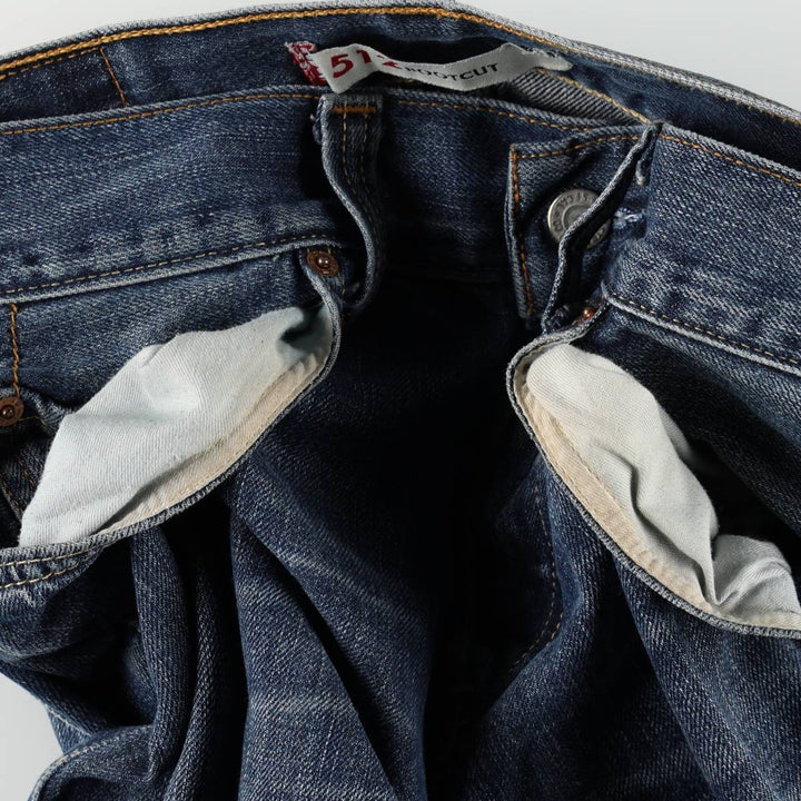 Levi's 512 BOOTCUT Euro Model Bootcut Denim Pants, Men's Size W31 (approx.) cotton blue type Vintage Second Hand