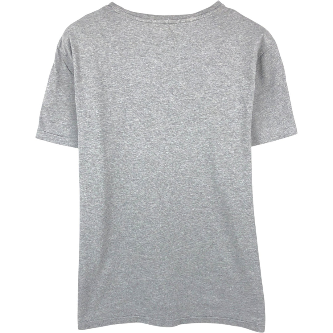 Ralph Lauren POLO RALPH LAUREN CUSTOM FIT Short-Sleeve Printed T-Shirt, Men's Size L (approx.) cotton gray type Vintage Second Hand