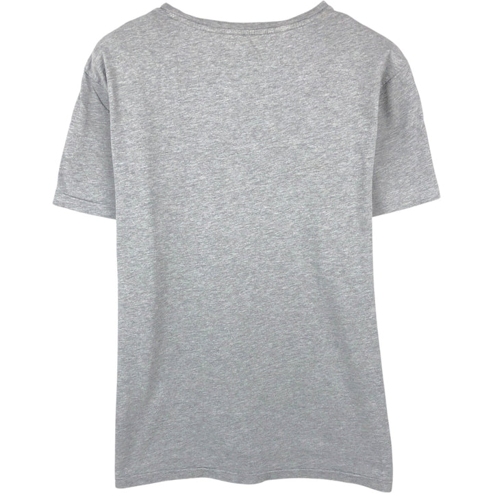 Ralph Lauren POLO RALPH LAUREN CUSTOM FIT Short-Sleeve Printed T-Shirt, Men's Size L (approx.) cotton gray type Vintage Second Hand