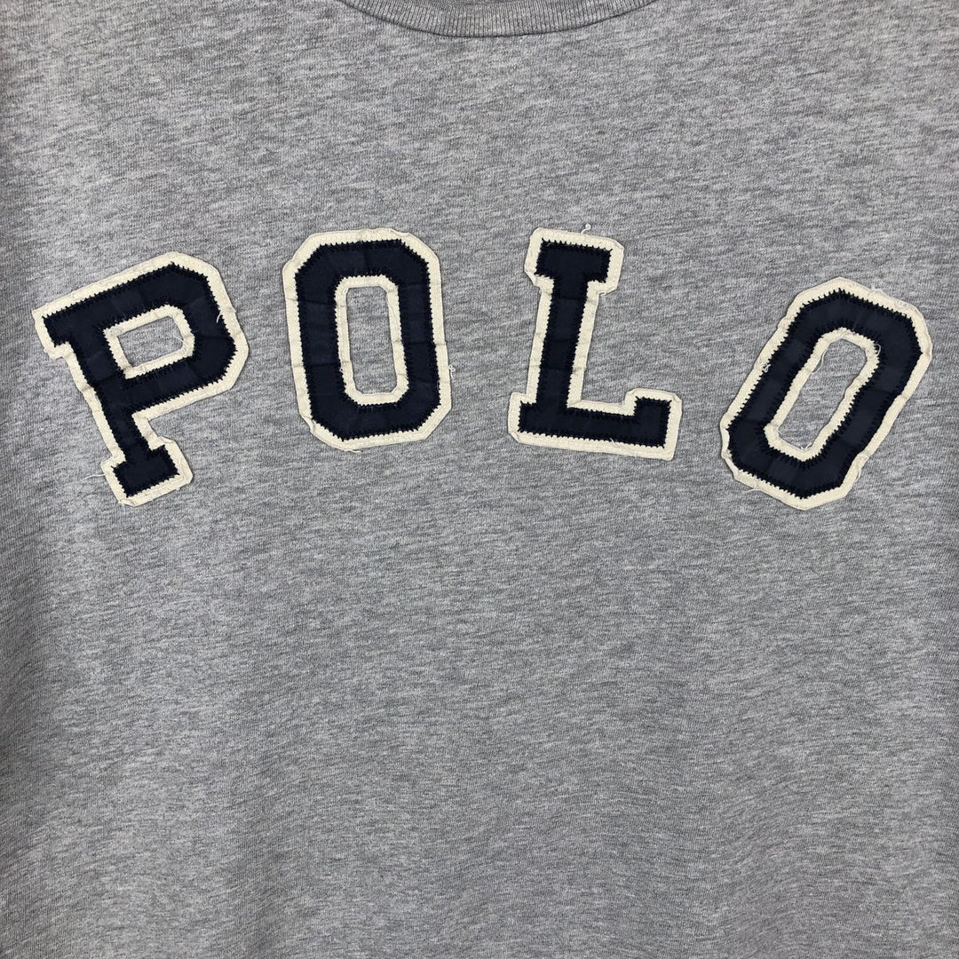 Ralph Lauren POLO RALPH LAUREN CUSTOM FIT Short-Sleeve Printed T-Shirt, Men's Size L (approx.) cotton gray type Vintage Second Hand