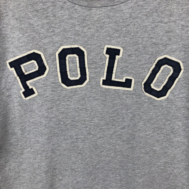 Ralph Lauren POLO RALPH LAUREN CUSTOM FIT Short-Sleeve Printed T-Shirt, Men's Size L (approx.) cotton gray type Vintage Second Hand