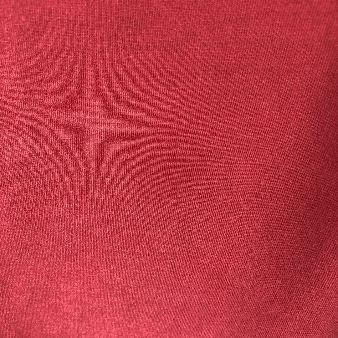 90s-00'S Eddie Bauer Henley neck short-sleeved T-shirt, men's size L equivalent, vintage. cotton red type Vintage Second Hand