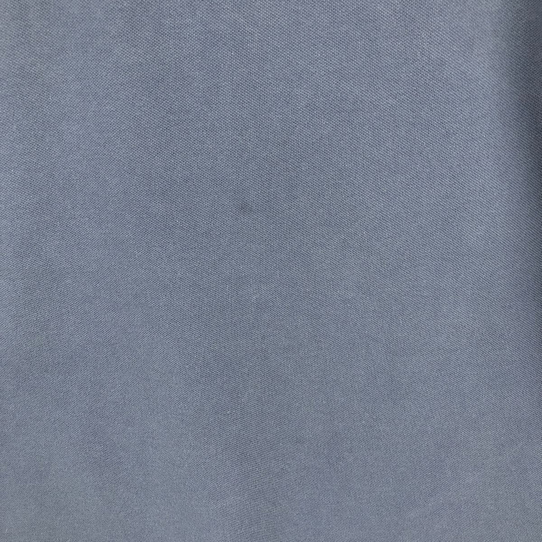 Ralph Lauren POLO by Ralph Lauren pique knit short-sleeved V-neck T-shirt, men's size XL (approx.) cotton navy blue type Vintage Second Hand