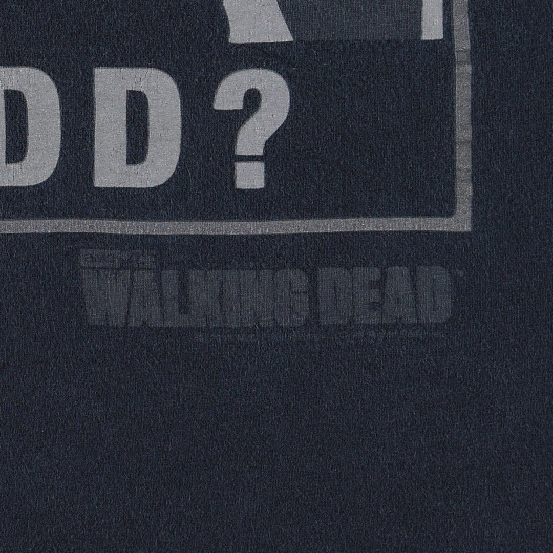Gildan THE WALKING DEAD Movie T-shirt for men, size L cotton black type Vintage Second Hand