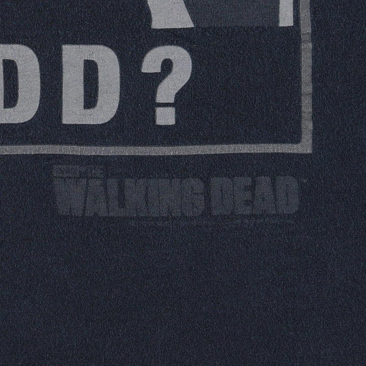 Gildan THE WALKING DEAD Movie T-shirt for men, size L cotton black type Vintage Second Hand