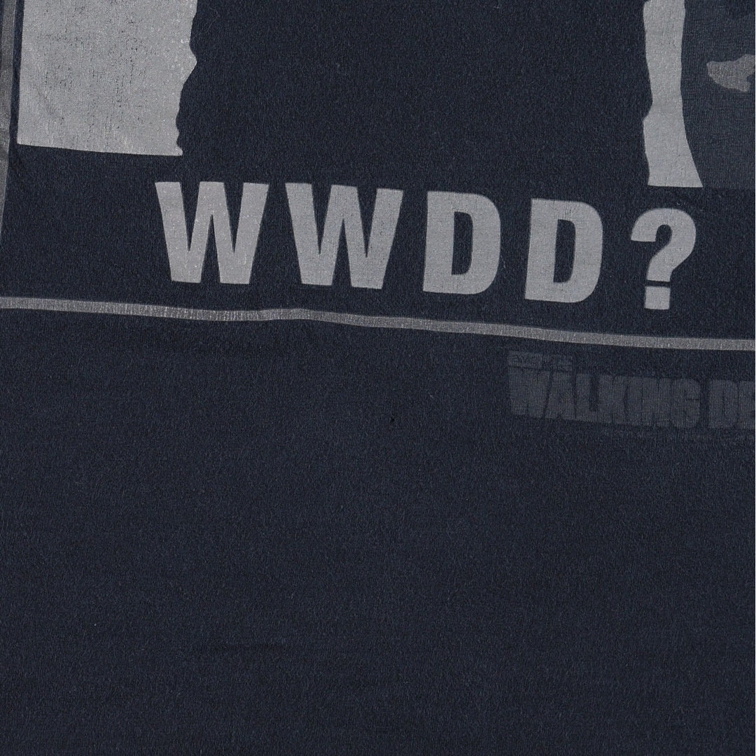 Gildan THE WALKING DEAD Movie T-shirt for men, size L cotton black type Vintage Second Hand