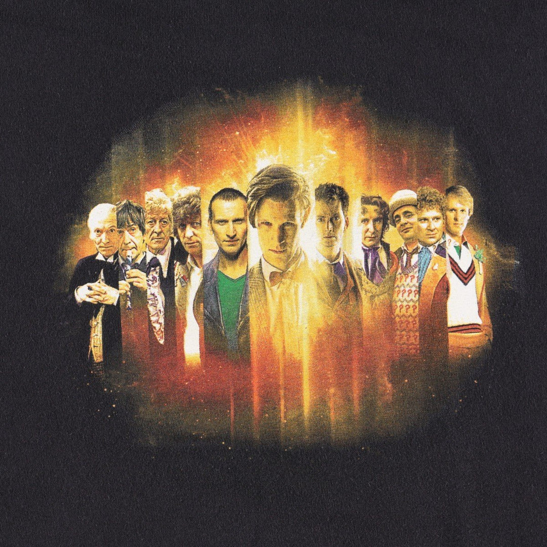 DOCTOR WHO Movie T-Shirt (Men's XL equivalent) unclear black type Vintage Second Hand