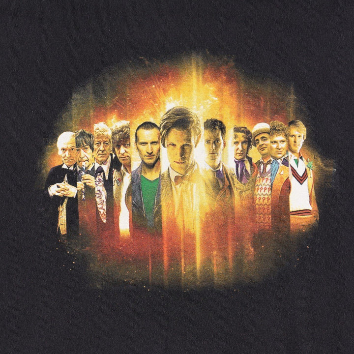DOCTOR WHO Movie T-Shirt (Men's XL equivalent) unclear black type Vintage Second Hand