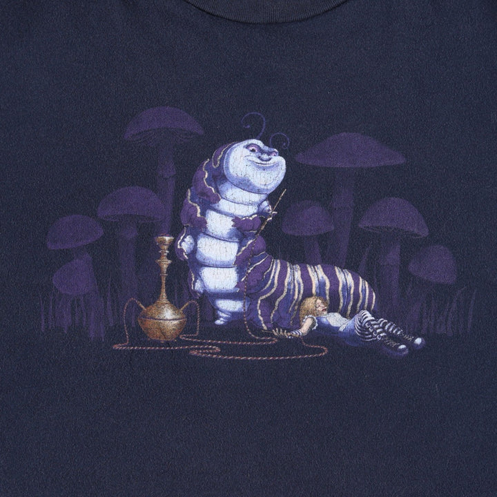 Alice in Wonderland Absalom Movie T-Shirt (Men's Size L) unclear navy blue type Vintage Second Hand