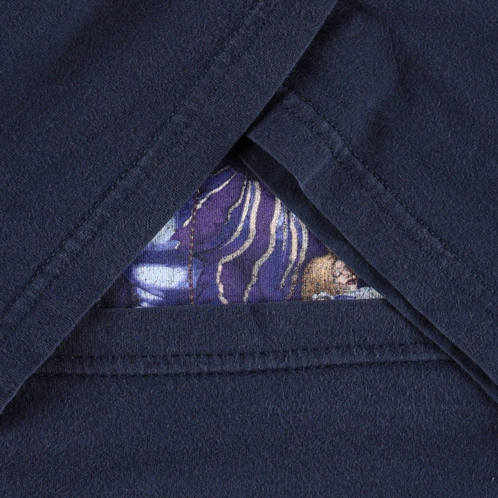 Alice in Wonderland Absalom Movie T-Shirt (Men's Size L) unclear navy blue type Vintage Second Hand