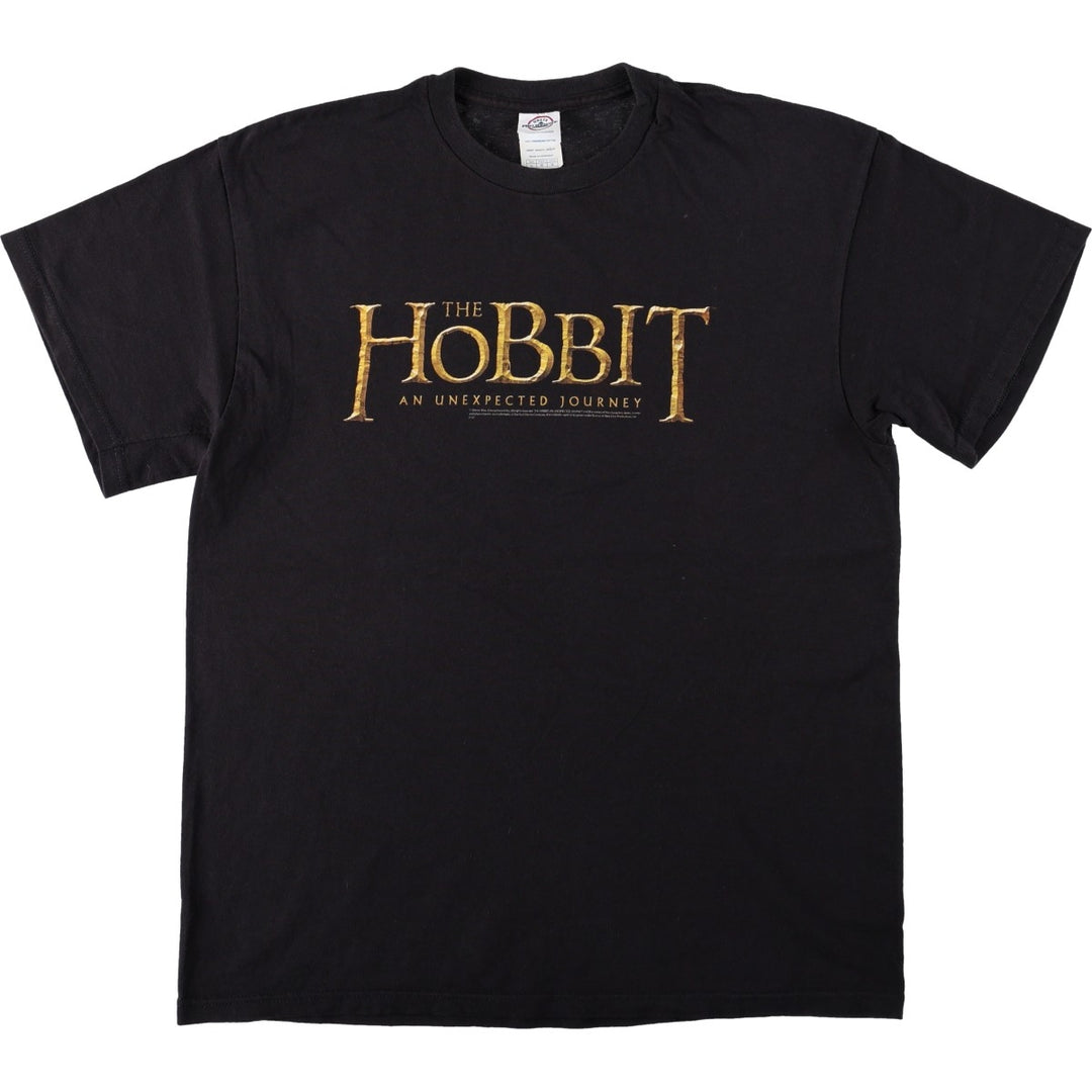 Delta Hobbit Movie T-Shirt (Men's Size L) cotton black type Vintage Second Hand