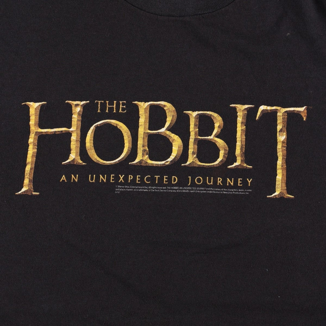 Delta Hobbit Movie T-Shirt (Men's Size L) cotton black type Vintage Second Hand