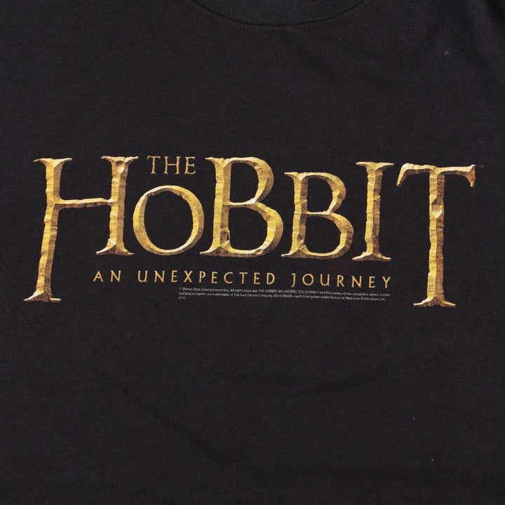 Delta Hobbit Movie T-Shirt (Men's Size L) cotton black type Vintage Second Hand
