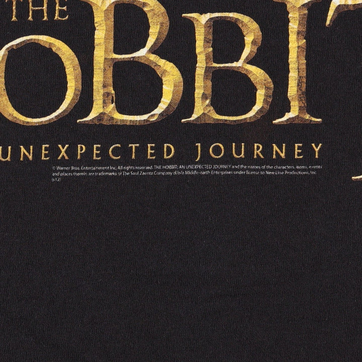 Delta Hobbit Movie T-Shirt (Men's Size L) cotton black type Vintage Second Hand