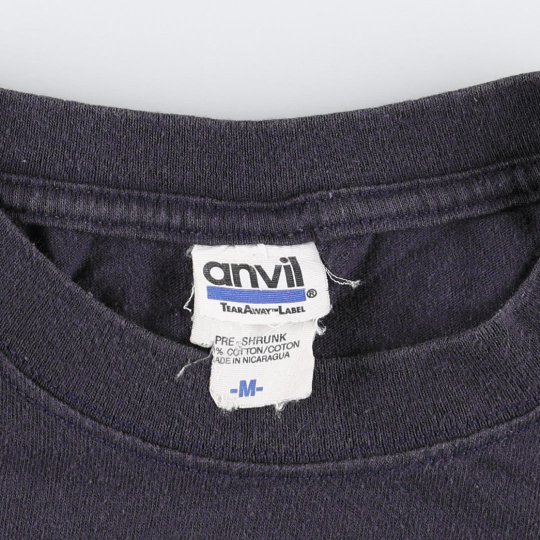 Anvil Chuck Norris Movie T-Shirt (Men's Size M) unclear navy blue type Vintage Second Hand