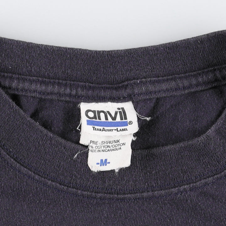 Anvil Chuck Norris Movie T-Shirt (Men's Size M) unclear navy blue type Vintage Second Hand