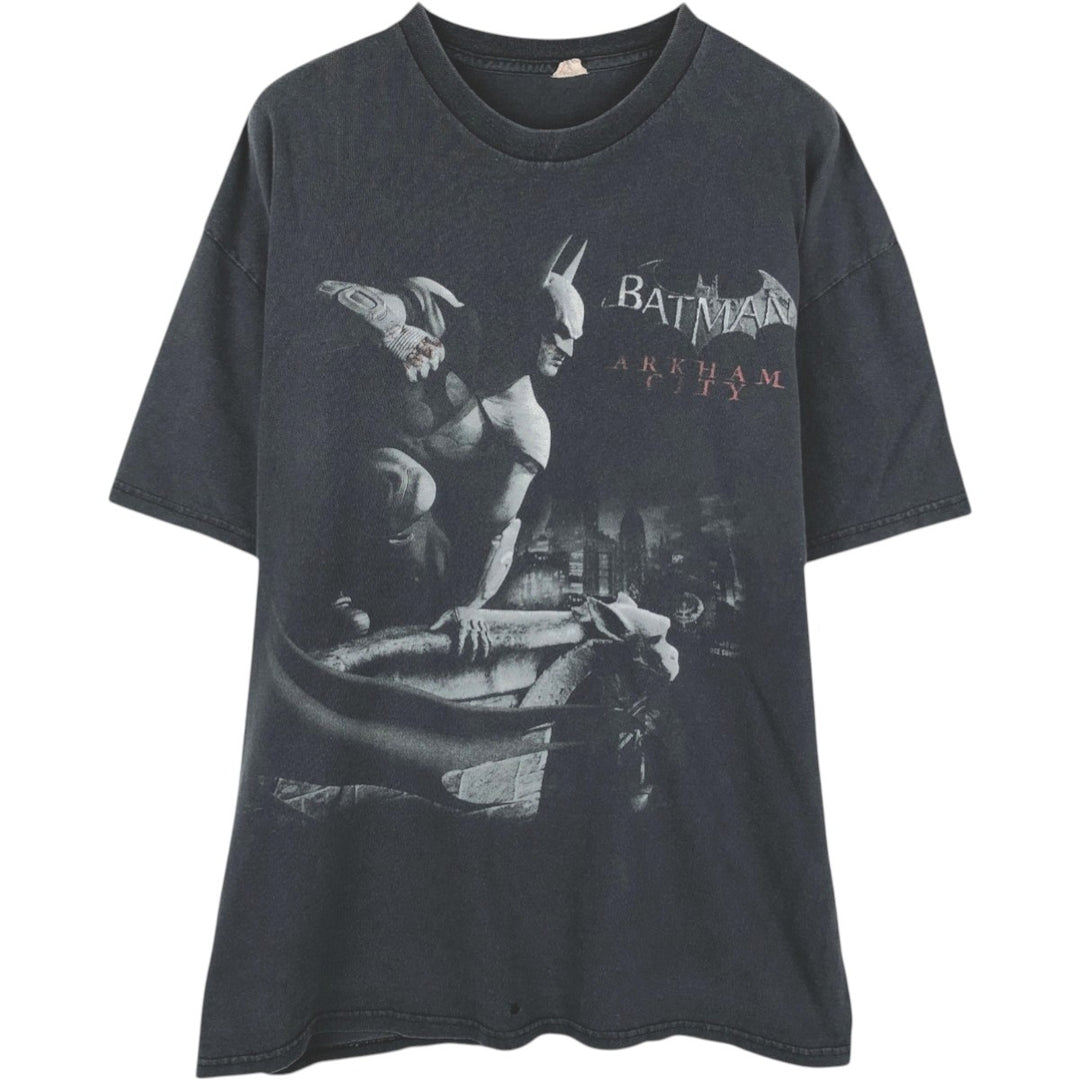 BATMAN Movie T-Shirt (Men's Size M) unclear black type Vintage Second Hand