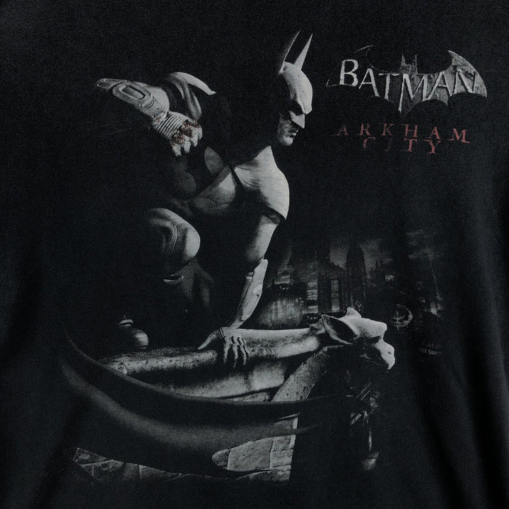 BATMAN Movie T-Shirt (Men's Size M) unclear black type Vintage Second Hand