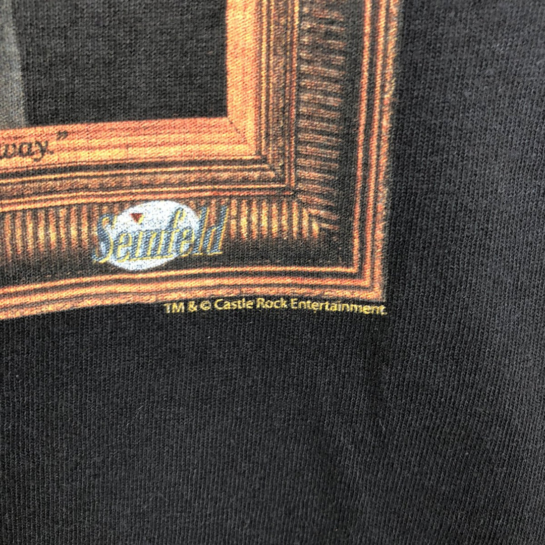 SEINFELD Movie T-shirt (Men's size L) cotton black type Vintage Second Hand