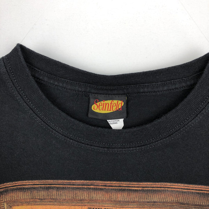 SEINFELD Movie T-shirt (Men's size L) cotton black type Vintage Second Hand