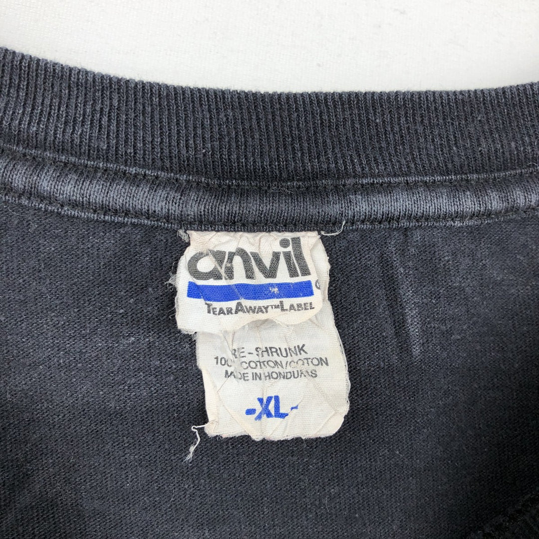 Anvil IRON MAN Movie T-Shirt (Men's XL equivalent) cotton black type Vintage Second Hand