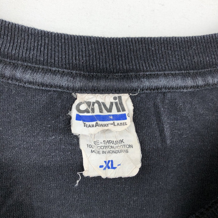 Anvil IRON MAN Movie T-Shirt (Men's XL equivalent) cotton black type Vintage Second Hand