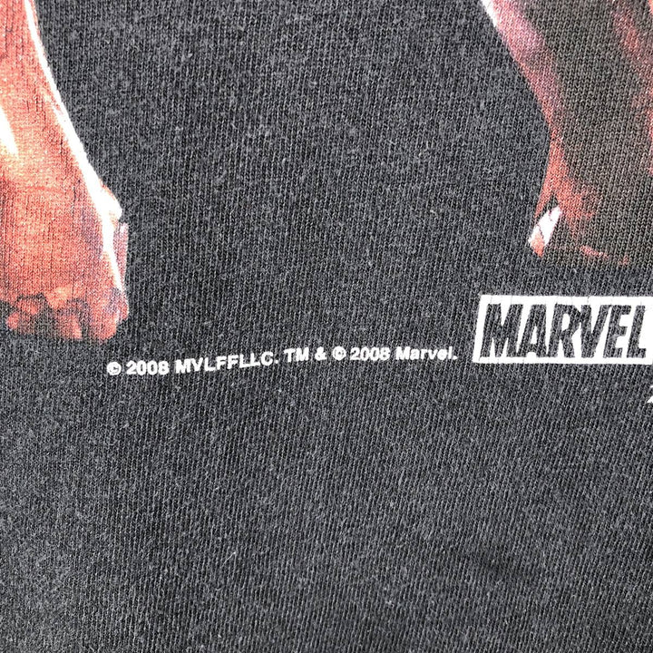 Anvil IRON MAN Movie T-Shirt (Men's XL equivalent) cotton black type Vintage Second Hand