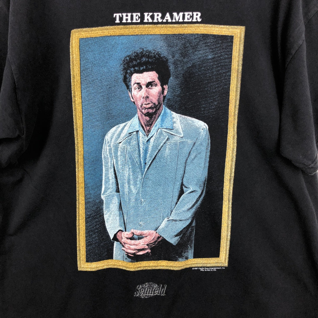 DELTA SEINFELD Movie T-Shirt (Men's XL equivalent) cotton black type Vintage Second Hand