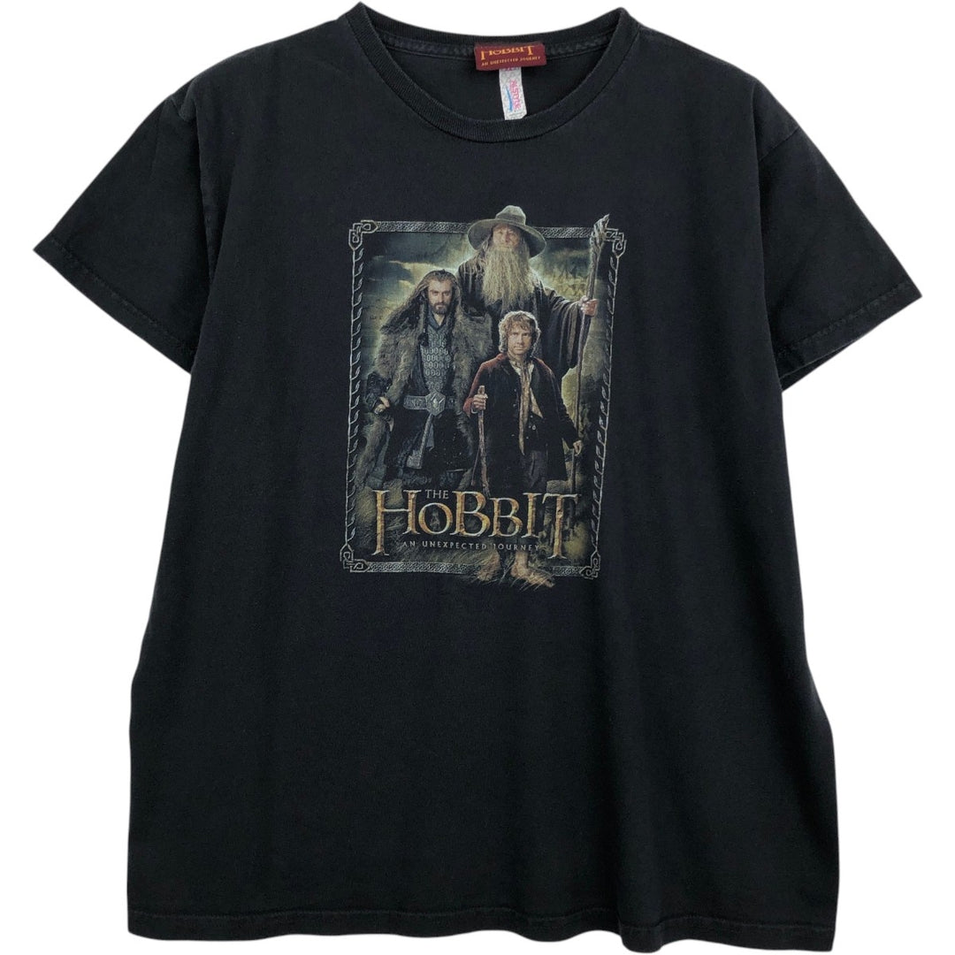 ALSTYLE HOBBIT Movie T-Shirt (Men's Size L) cotton black type Vintage Second Hand