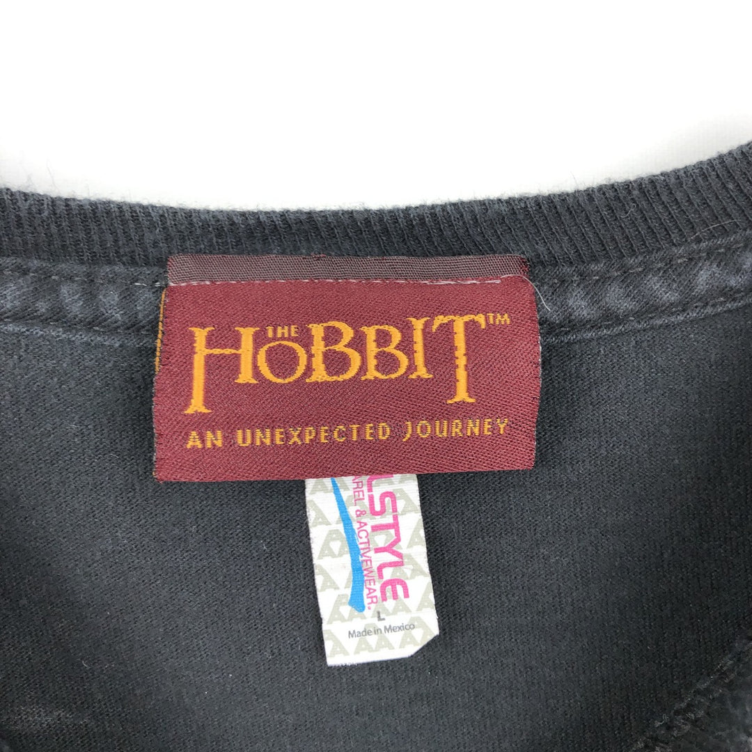 ALSTYLE HOBBIT Movie T-Shirt (Men's Size L) cotton black type Vintage Second Hand