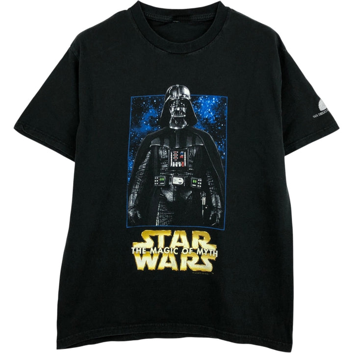 STAR WARS Darth Vader Movie T-Shirt, Men's Size Medium unclear black type Vintage Second Hand