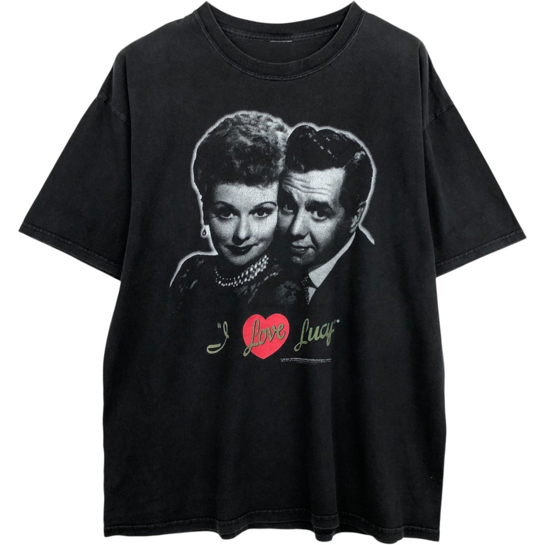 I Love Lucy Movie T-Shirt (Men's XL equivalent) unclear black type Vintage Second Hand