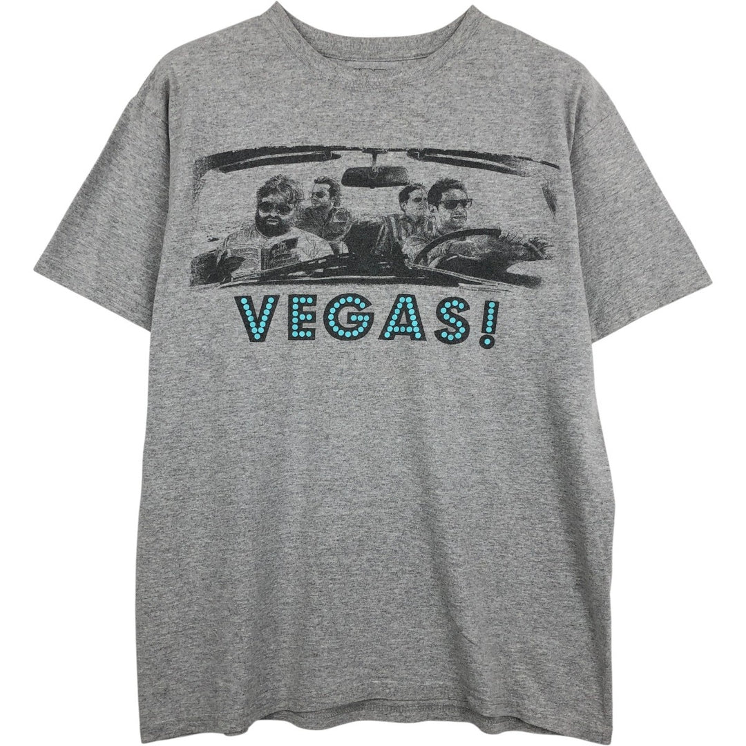 HANGOVER Movie T-Shirt (Men's Size L) cotton gray type Vintage Second Hand