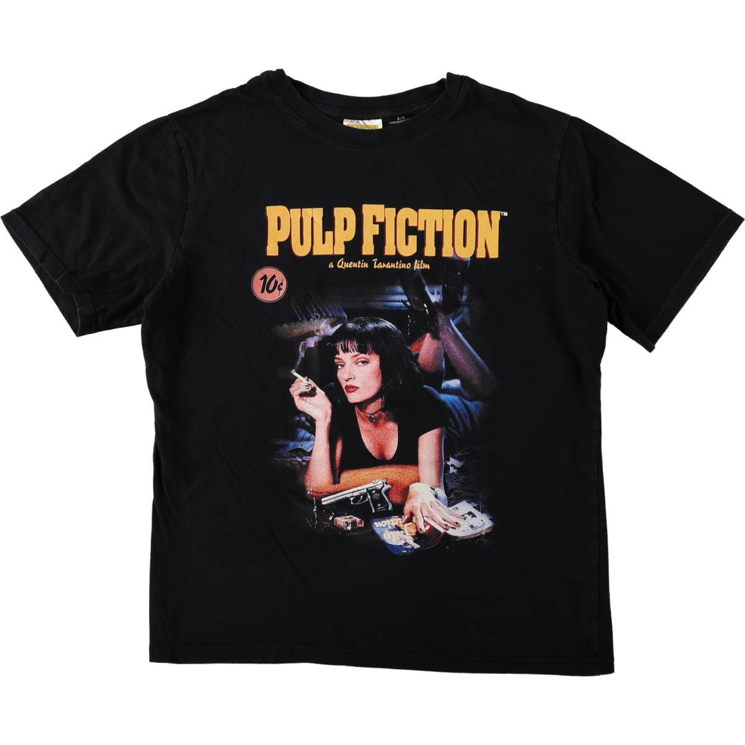 PULP FICTION Pulp Fiction Movie T-shirt Men's S size cotton black type Vintage Second Hand