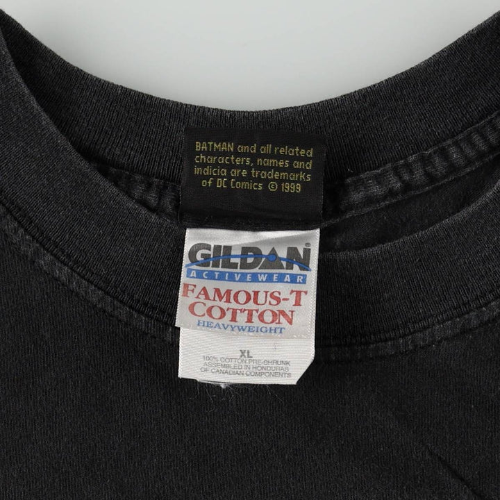 90'S Gildan Batman Movie T-Shirt, Men's XL equivalent, Vintage cotton black type Vintage Second Hand