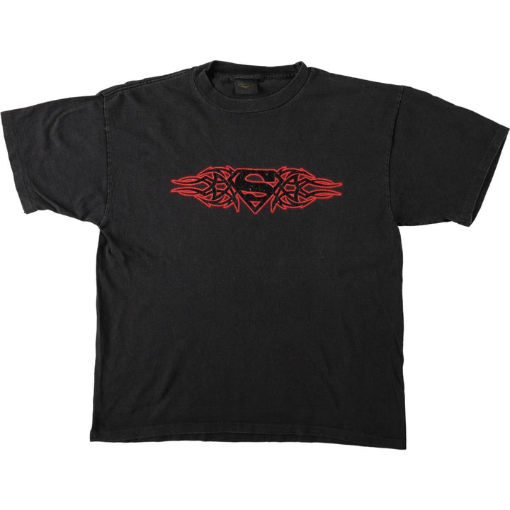Changes SUPERMAN Movie T-Shirt, Made in USA, Men's Size L cotton black type Vintage Second Hand