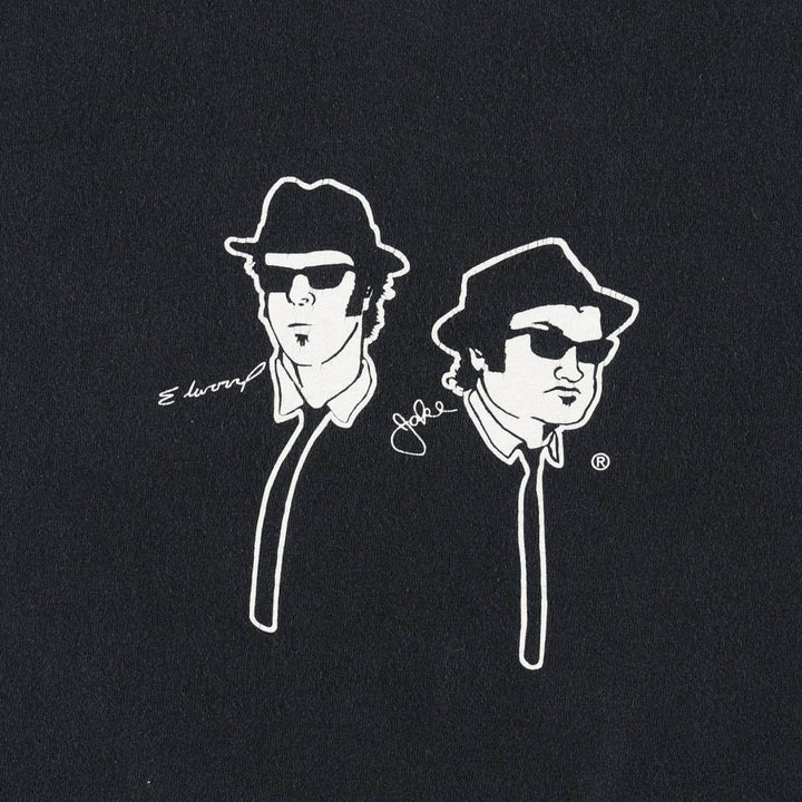 HORSE OF BLUES BLUES BROTHERS Movie T-shirt (Men's size L) cotton black type Vintage Second Hand