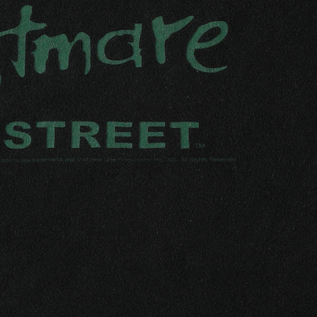 M&O A NIGHTMARE ON ELM STREET Freddy Krueger Movie T-Shirt (Men's Size S) cotton black type Vintage Second Hand