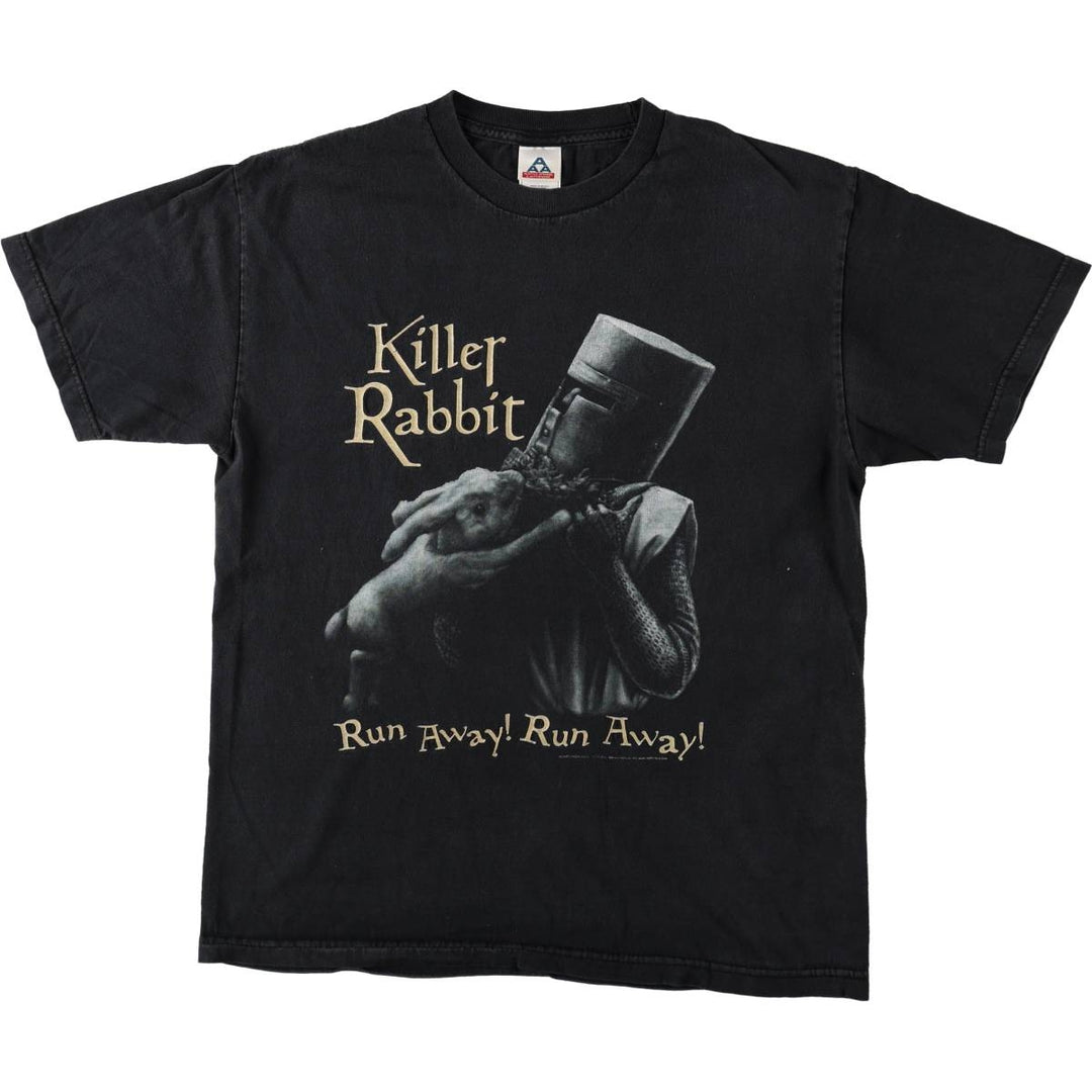 ALSTYLE Monty Python and the Holy Grail Movie T-shirt (Men's size L) cotton black type Vintage Second Hand