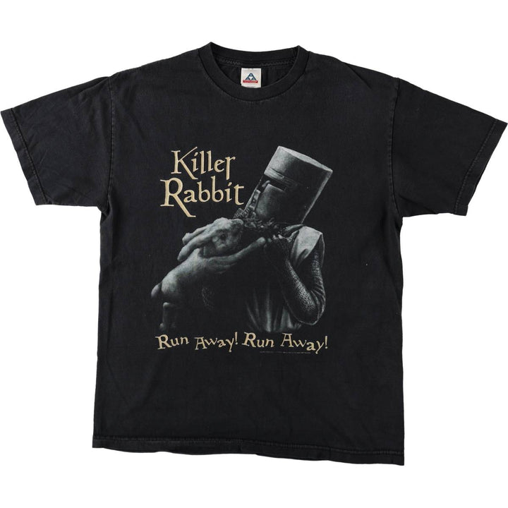 ALSTYLE Monty Python and the Holy Grail Movie T-shirt (Men's size L) cotton black type Vintage Second Hand