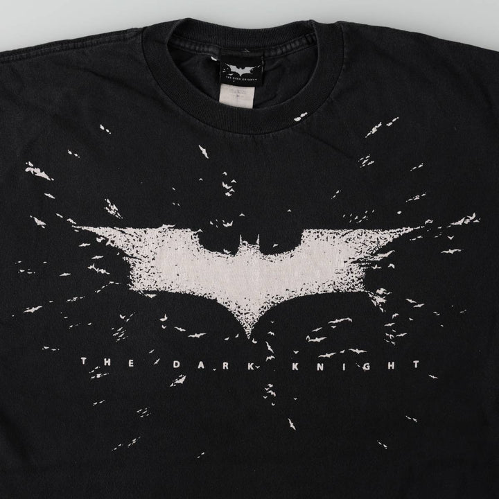 THE DARK KNIGHT Movie T-shirt (Men's size L) unclear black type Vintage Second Hand